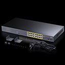 switch 16 puertos poe + 2 sfp gigabit