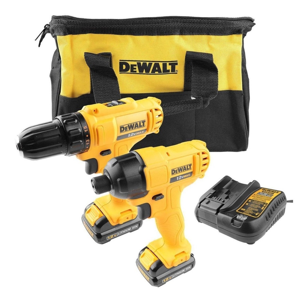 Kit 12v Taladro + Ator.de Impacto Dck199 Dewalt Triplee