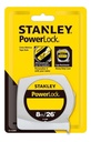 Huincha de medir stanley  Powerlock 8 Metro