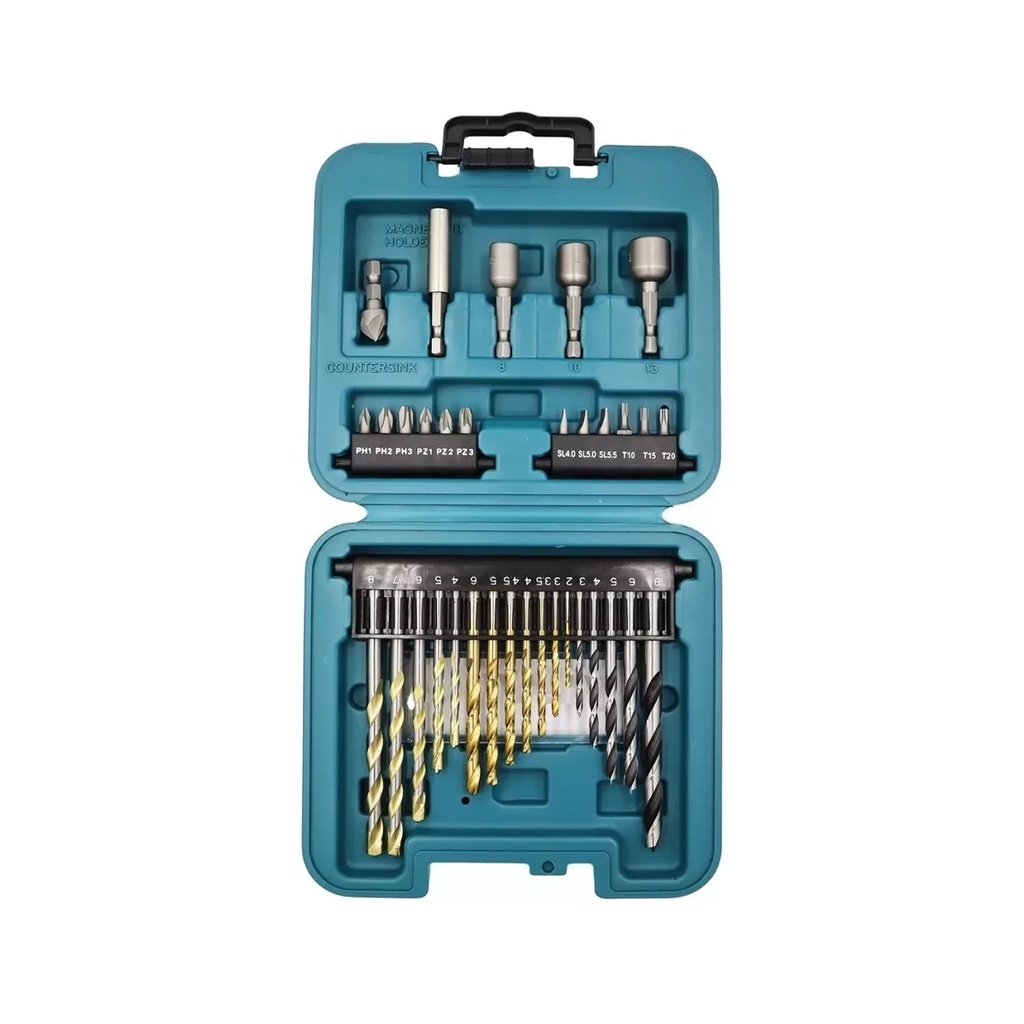 set de puntas y brocas makita 34 piezas b-68498