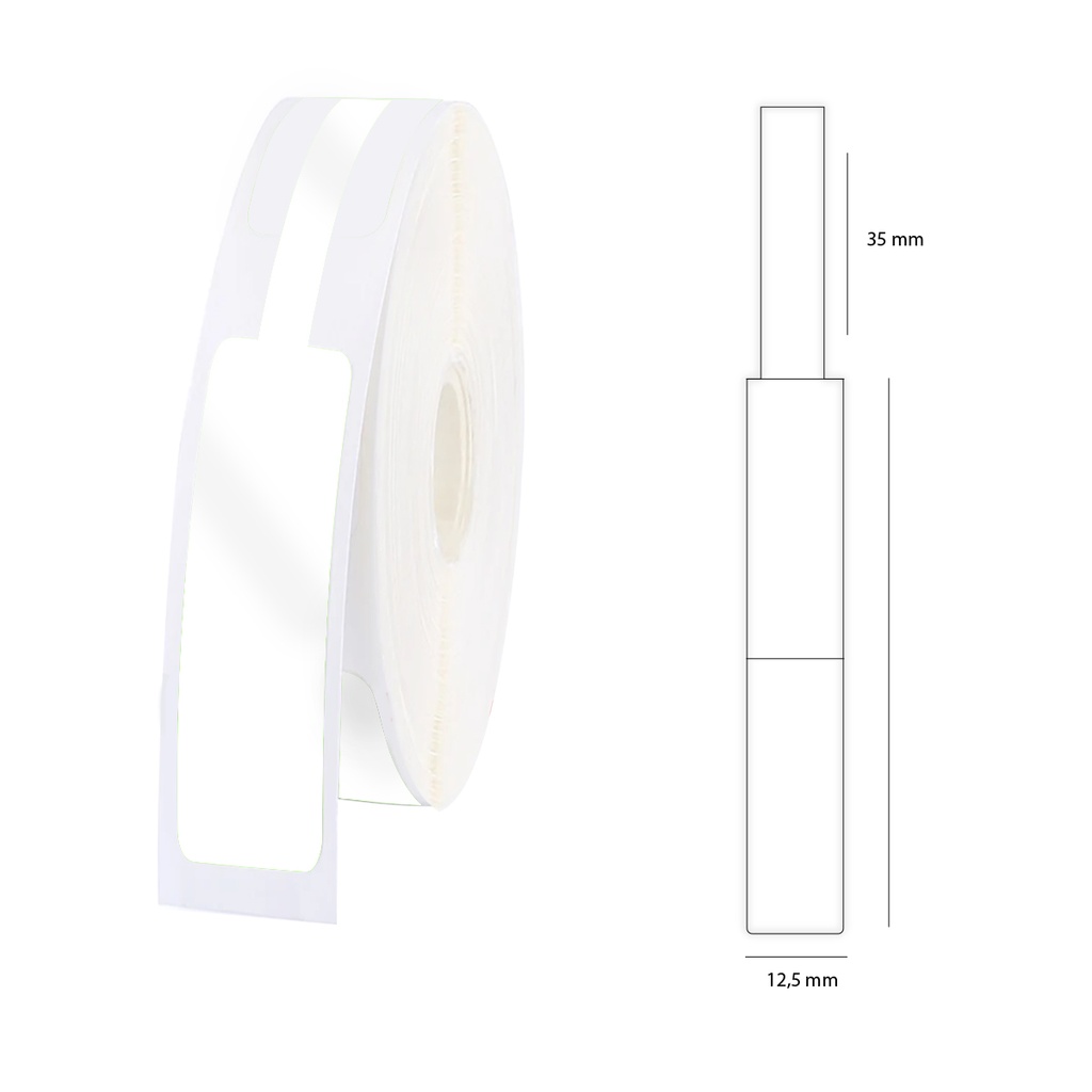 Cinta para cable rotuladora D110 NIIMBOT 12.5x74x35mm Blanca