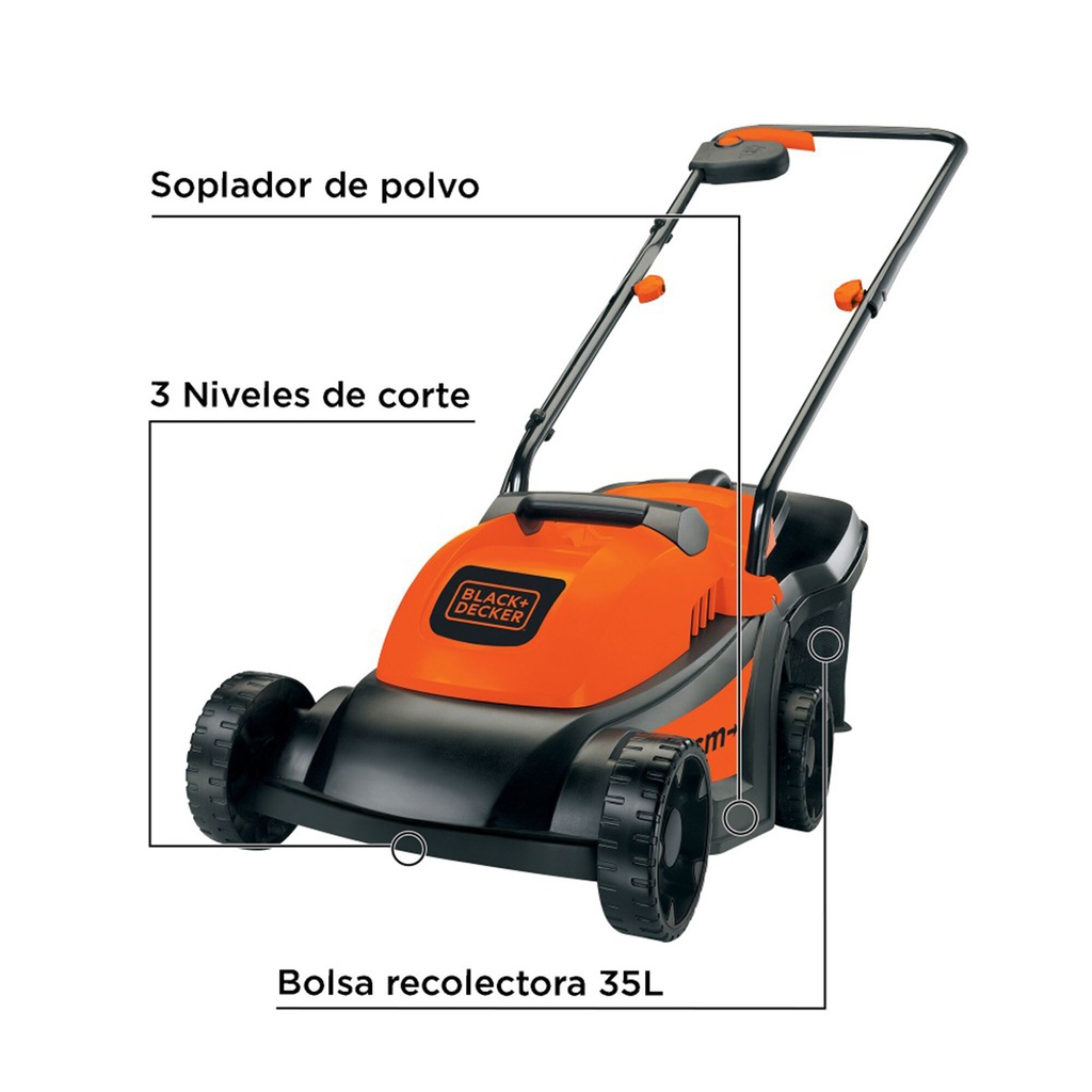 CORTADORA PASTO 1000W Black And decker