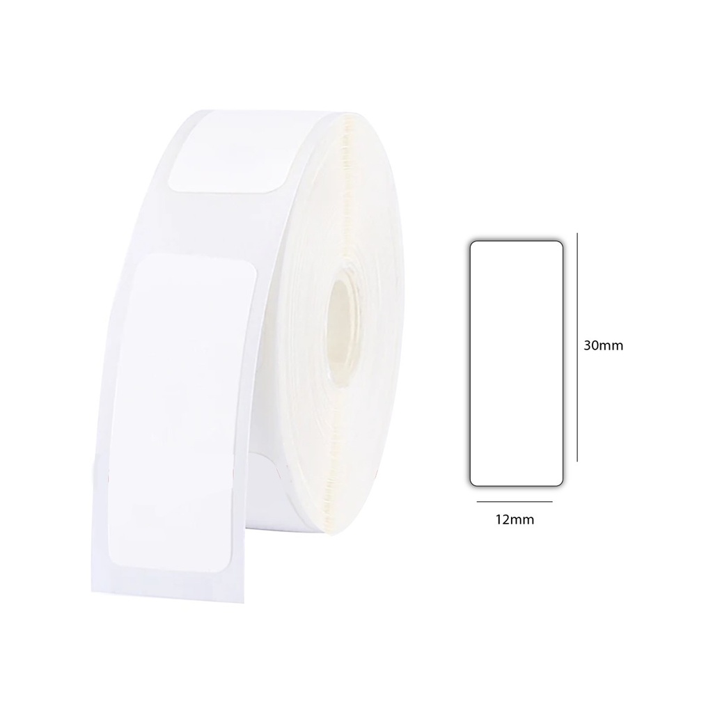 Cinta de Rotuladora Portátil d110 NIIMBOT 12x30mm Blanca