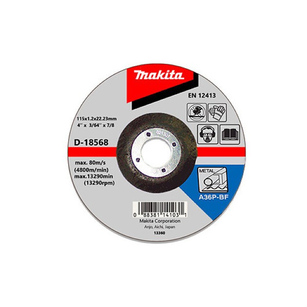 Disco de corte metal makita 9 3 mm