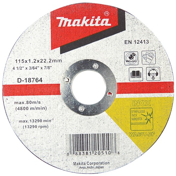 Disco Corte Acero Inoxidable Makita 7"