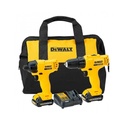 Kit Atornillador + Taladro DeWalt 12 Volt DCK199C2-B2