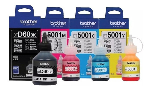 pack tinta brother BTD60BK +BT5001x3