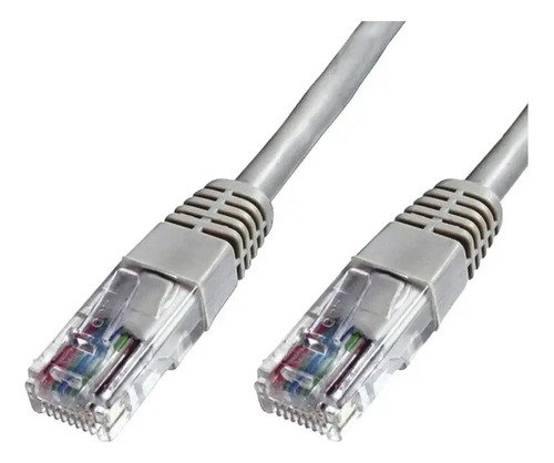 Patch cord Cat6 3 mts gris 10 Unidades