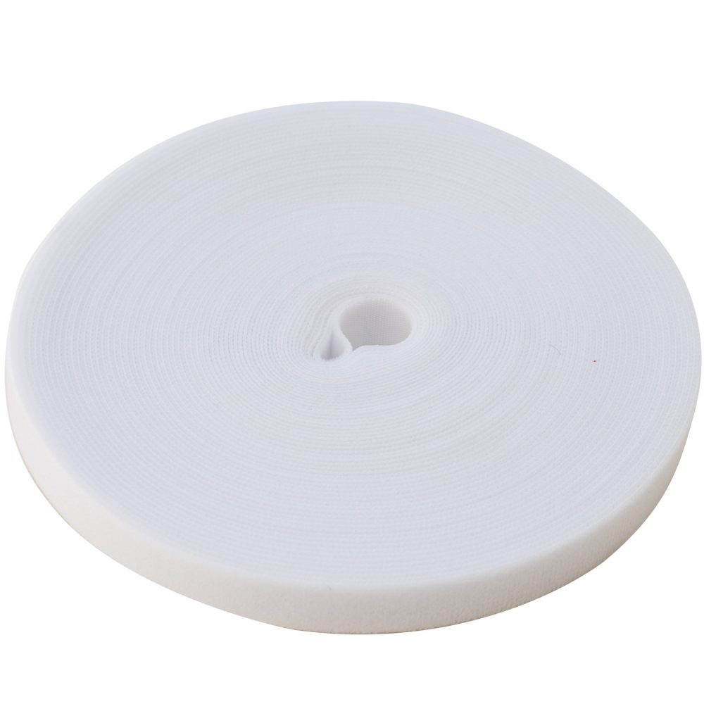 velcro doble faz blanco 20 metros