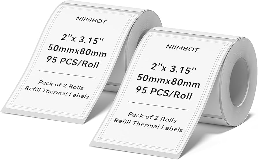 Etiqueta adhesiva para impresora Niimbot B3S 60x80