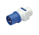 Adaptador enchufe Industrial 3x2pT 10/16A 220V