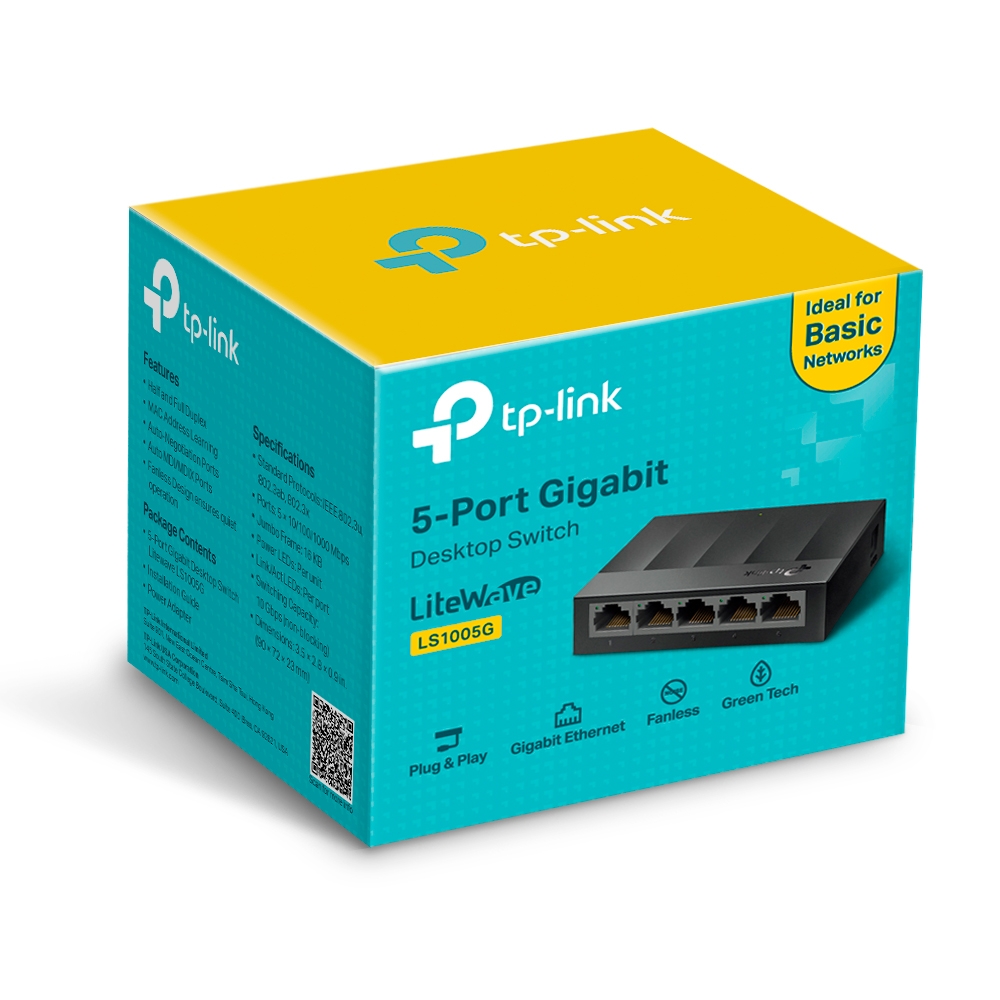 switch Tplink  5 puertos Giga 10/100/1000 LS1005G