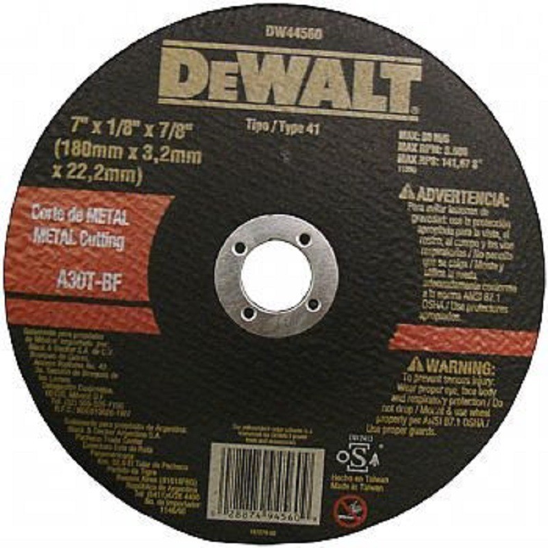 Disco corte metal 7 dewalt 3 mm