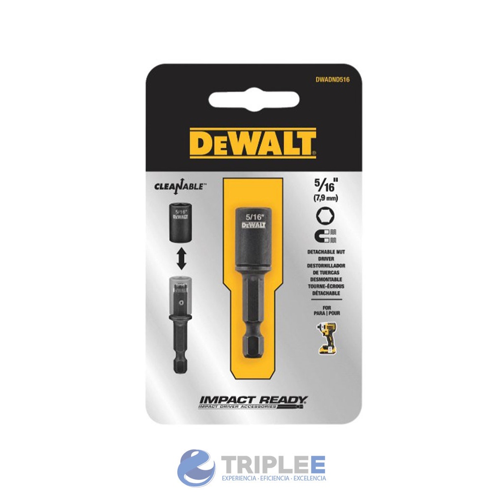 Dado magnetico 5/16 dewalt IMPACT READY