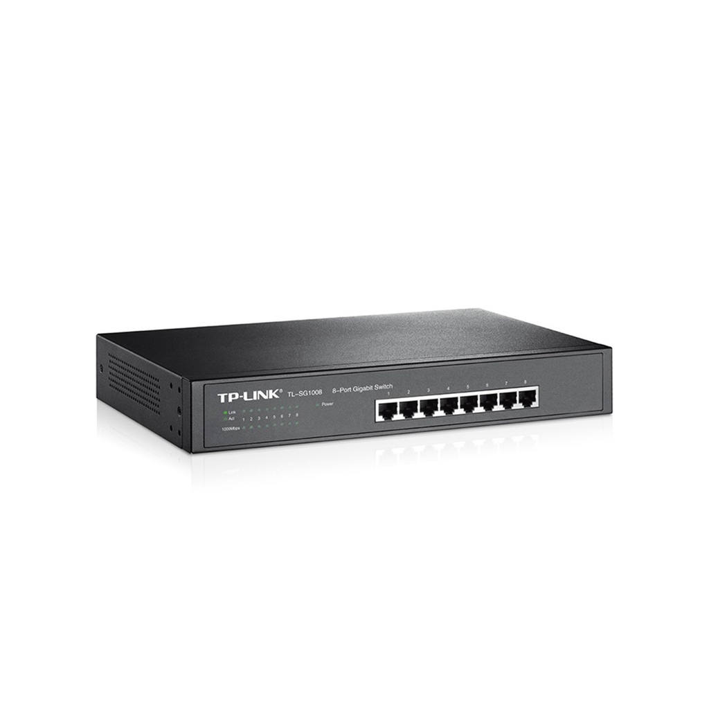 Switch 8 Puertos Gigabit Rackeable TP-Link TL-SG1008