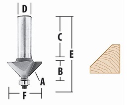 [D-02515] FRESA 22.1/2° X 1.1/4 P/BISELAR TOMA 1/2 C/RODAM.