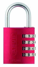 [48829-0] CANDADO ALUMINIO 145/40 ROJO CLAVE BLISTEADO