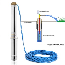 [4SP-1HP] Bomba de agua para pozo Profundo 1 HP