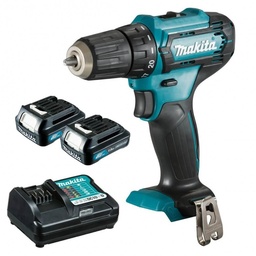 [DF333DWYE] Taladro Atornillador 12V Max (CXT) 0-1,700rpm/0-450rpm (Max. Torque 30/14 Nm.)/ 2 Batería Li-ion 1.5Ah + Cargador DC10WA (Carga Normal)