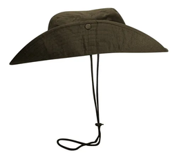 [gm9408] Gorro pescador canvas ripstop verde