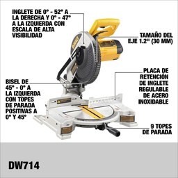 [DW714-B2C] Sierra Ingleteadora 10  1.650W dewalt DW714-B2C