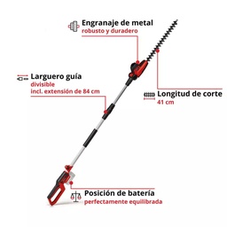 [3410585] Podadora Telescópica Inalámbrica GC-HH 18/45 Li T Einhell 3410585