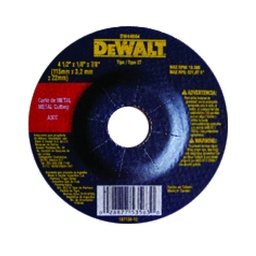 [DW44600] Disco corte metal 9 Dewalt 3 mm