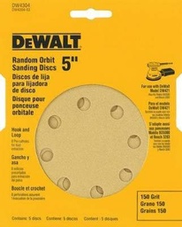 [DW4304  X] Disco lija 5 - Grano 150 -5 un- Dewalt